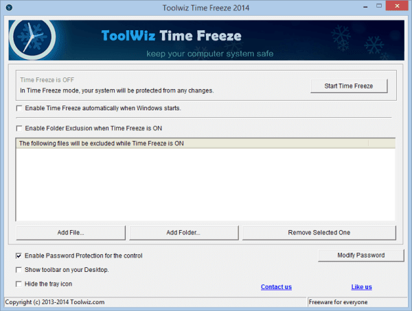 صورة لـ أفضل برامج الكمبيوتر الجديدة (أكثر من 35 برنامج) 2 | ToolWiz Timefreeze-DzTechs